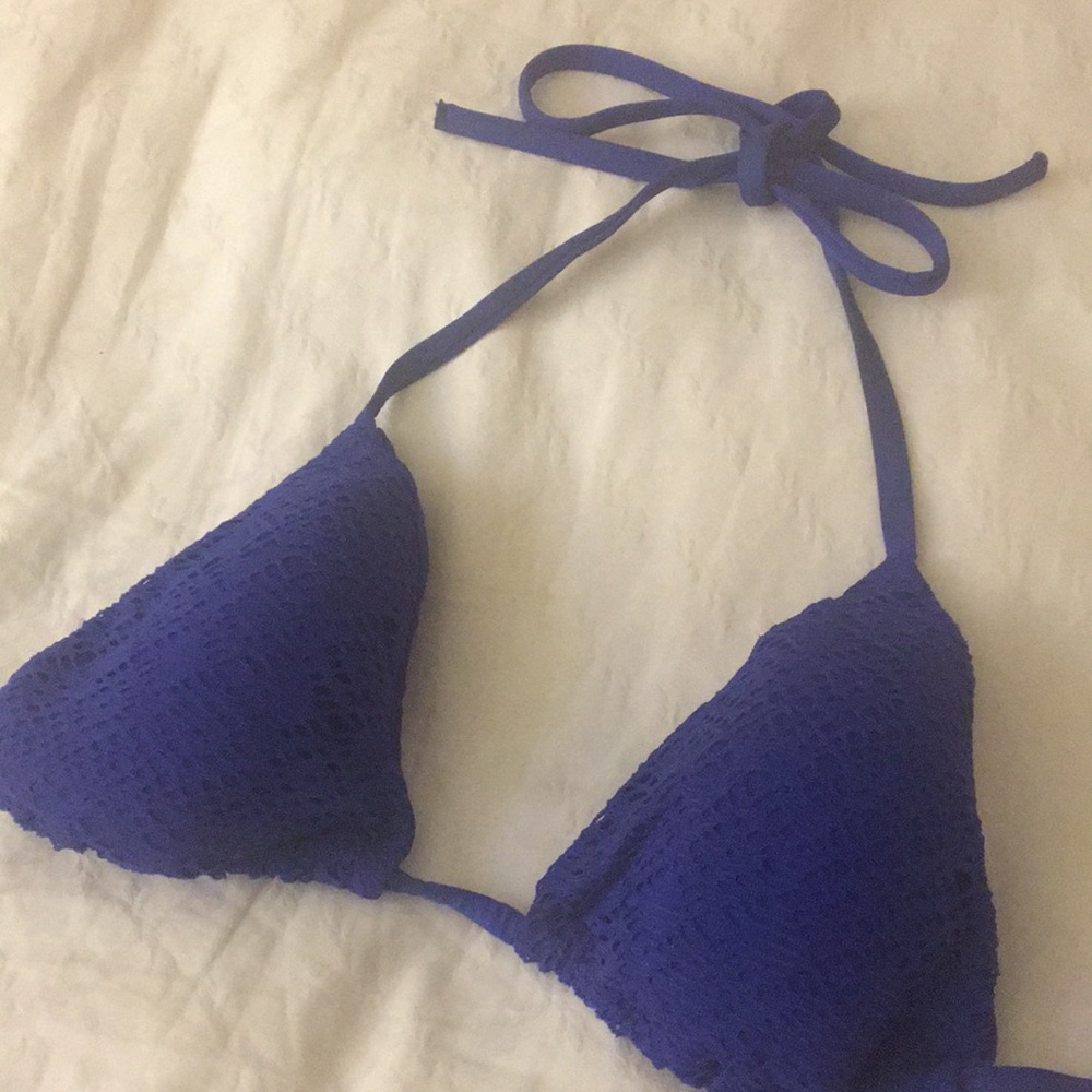Blue Bikini Top
